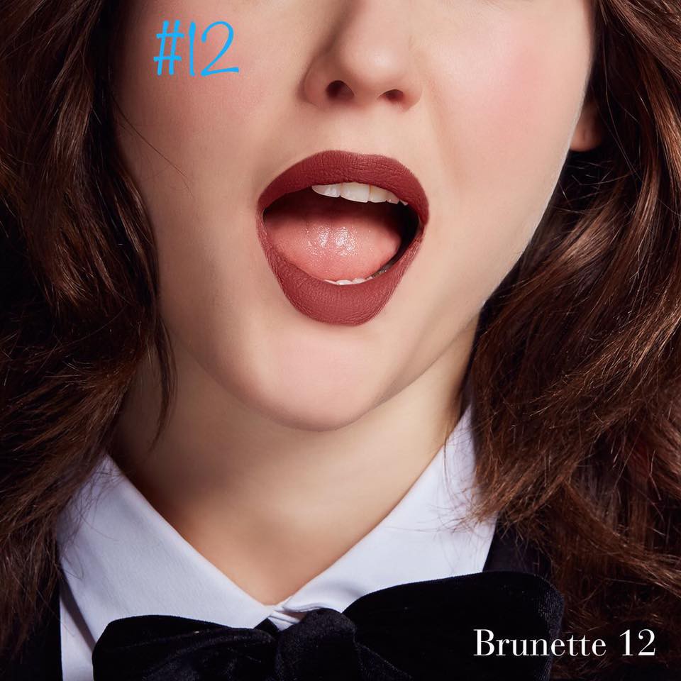 Son thỏi lì màu đỏ trầm pha nâu đất nhà B.J. velvet #12 | BigBuy360 - bigbuy360.vn