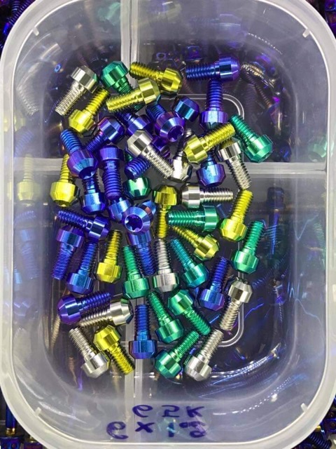 Ốc titanium GR5 6 li 10 15 20 25 30 35 40 45 50 đầu trụ