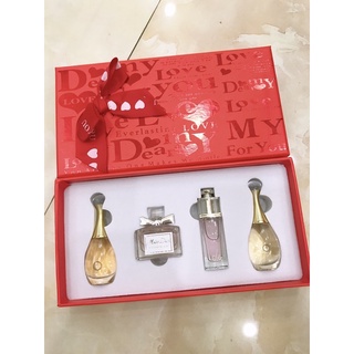 nước hoa Set mini Dior 4chai 5ml hộp đỏ