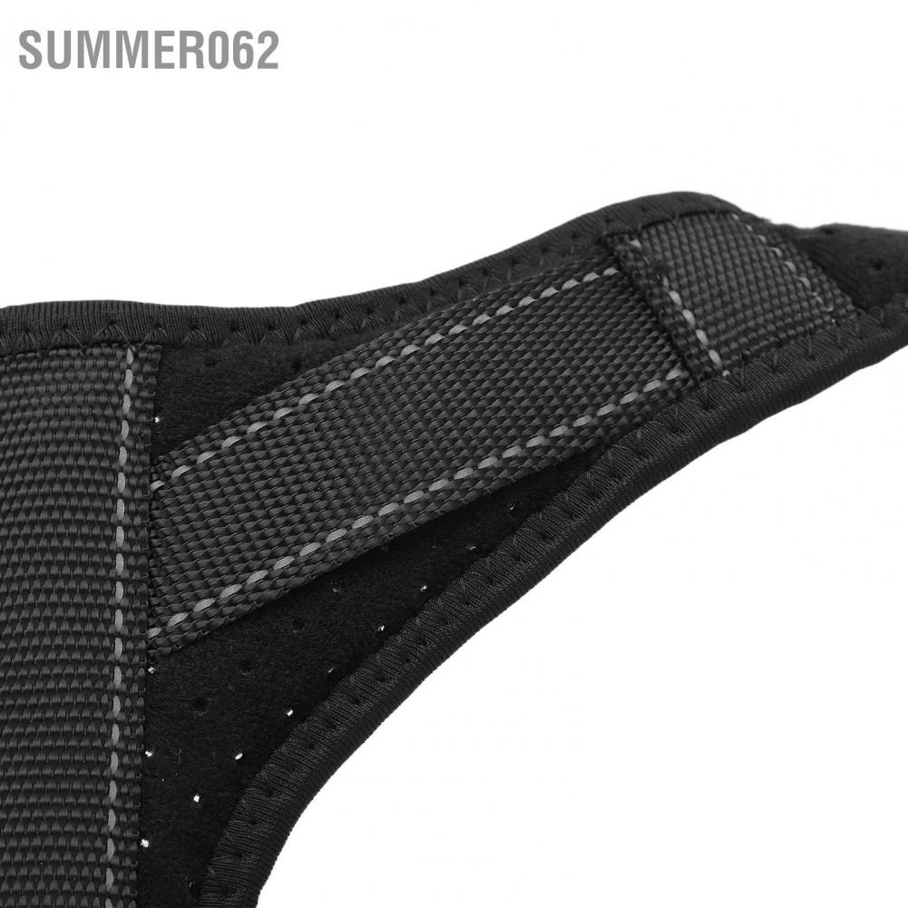 Summer062 Back Brace Adjustable Black Y‑Shape Posture with Luminous Strip for Shoulder Neck Position Correction