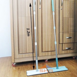 Cây lau nhà thay thế cho bộ lau nhà thông minh tự vắt 2 ngăn bàn lau 33x12cm cán dài 1,2m