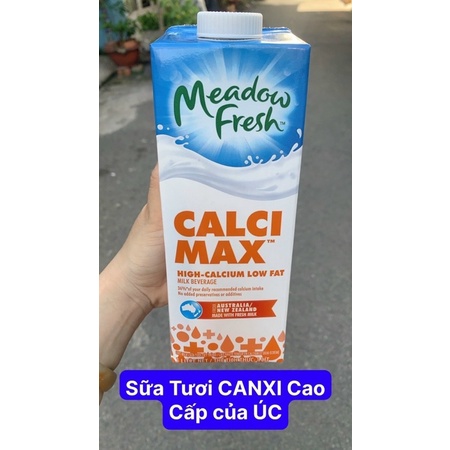 ( 14K / Hộp TO 1 Lít ) 🥛🥛🏋️‍♀️⛹️ Sữa Tươi Canxi Medow Fresh của ÚC ( Siêu NGON )