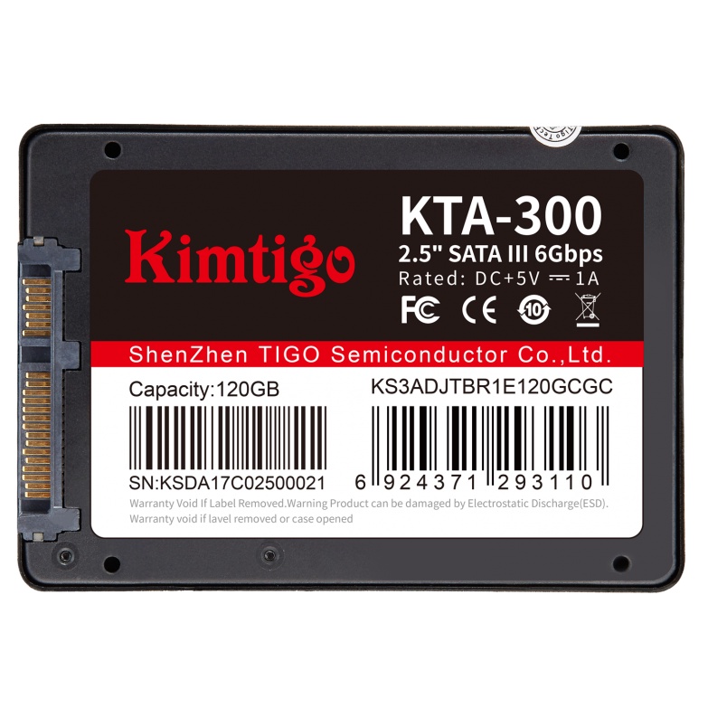 Ổ cứng SSD Kimtigo 2.5 inch Sata S300 120GB - 240GB - 480GB Hàng chính hãng