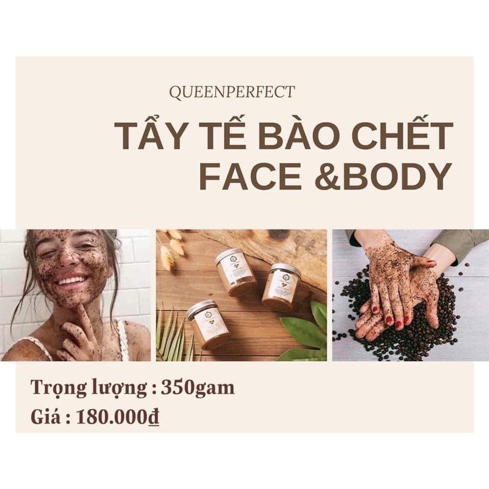 Tẩy da chết Organic Cafe Sữa Non Queen Perfect