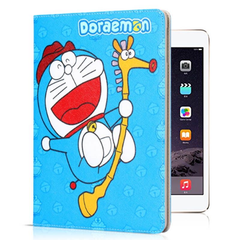 Bao da máy tính bảng PU in hình Doraemon cho iPad 9.7 2017 2018 mini 1 2 3 4 Air 1 Air2 | BigBuy360 - bigbuy360.vn