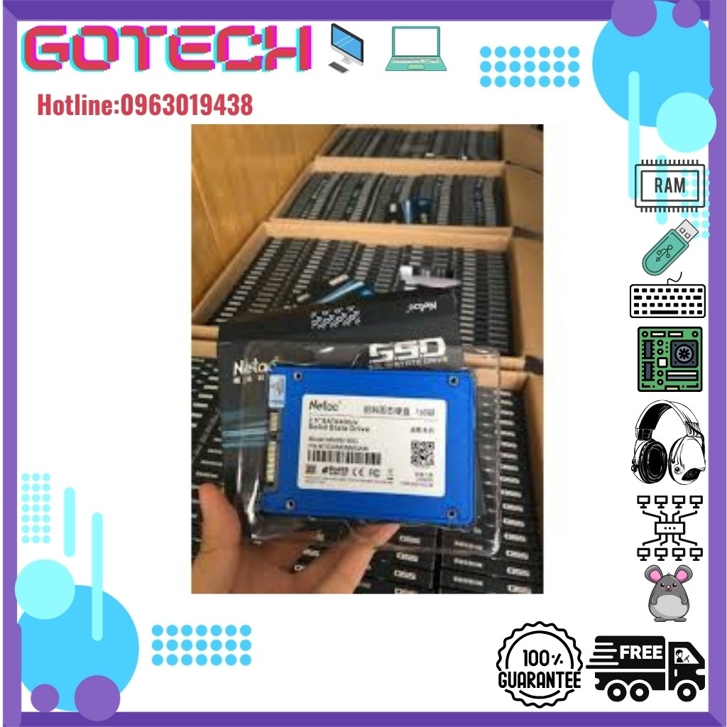 Ổ Cứng SSD Netac 120GB 128GB 256GB - Hàng Chính Hãng, Full Box, Bảo Hành 36 Tháng | BigBuy360 - bigbuy360.vn