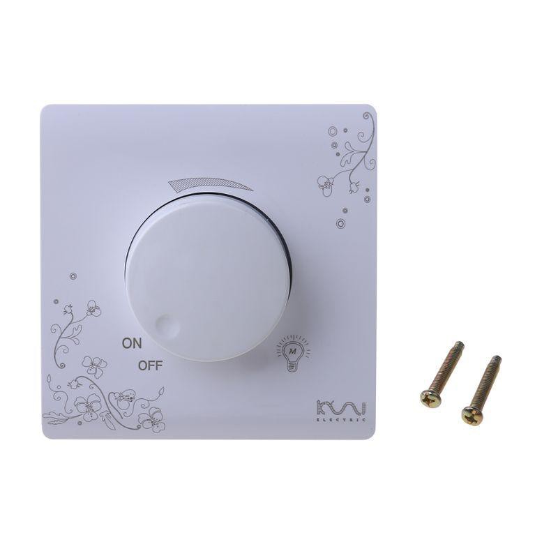 YIN Luxury Wall Dimmer Switch Ivory White Brief Art Weave Light Switch AC 110~250V