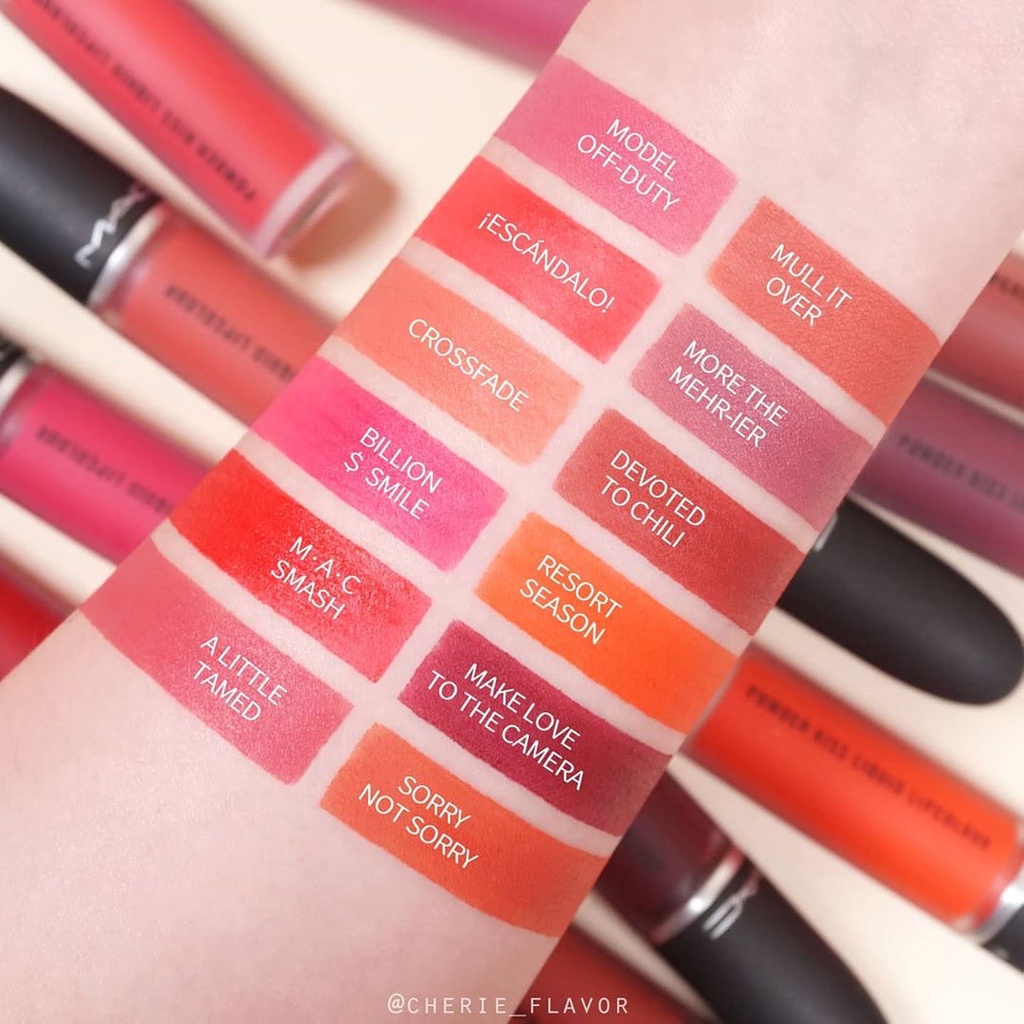 Số Màu Phong Cách Mới!Son Môi Mac / meike 977 / 982 / 973 / 974 / 975 Màu Lì Đẹp Mắt