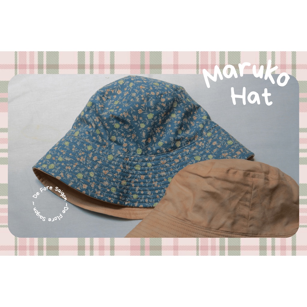 MŨ MARUKO NỮ - MŨ VẢI TAI BÈO