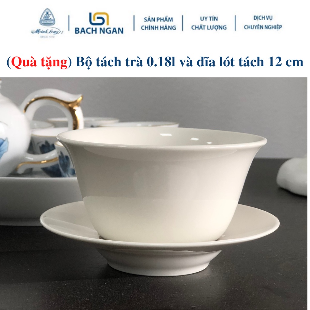 Bộ tách trà 0.18l và dĩa lót tách 12 cm Bằng Sứ Hàng Đẹp, Cao Cấp Dùng Trong Gia Đình
