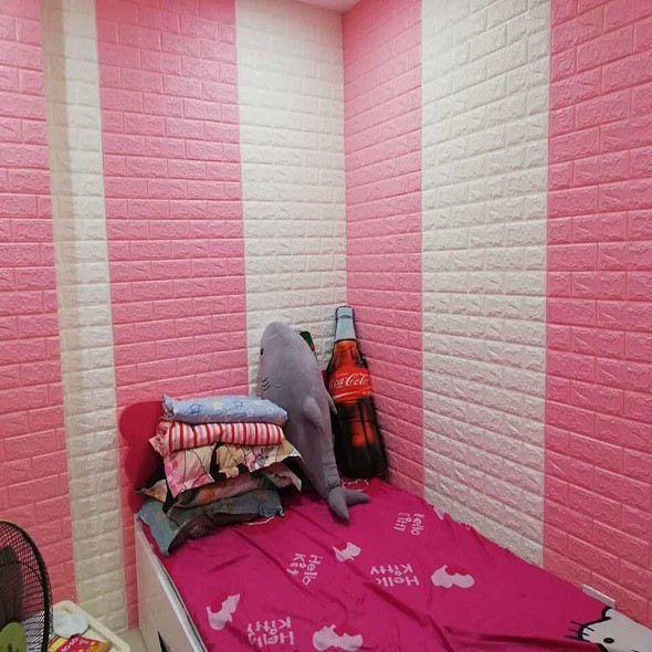 3 Xốp dán tường 3D giá rẻ đẹp TPHCM trang trí phòng ngủ phòng khách lột dán dễ dàng