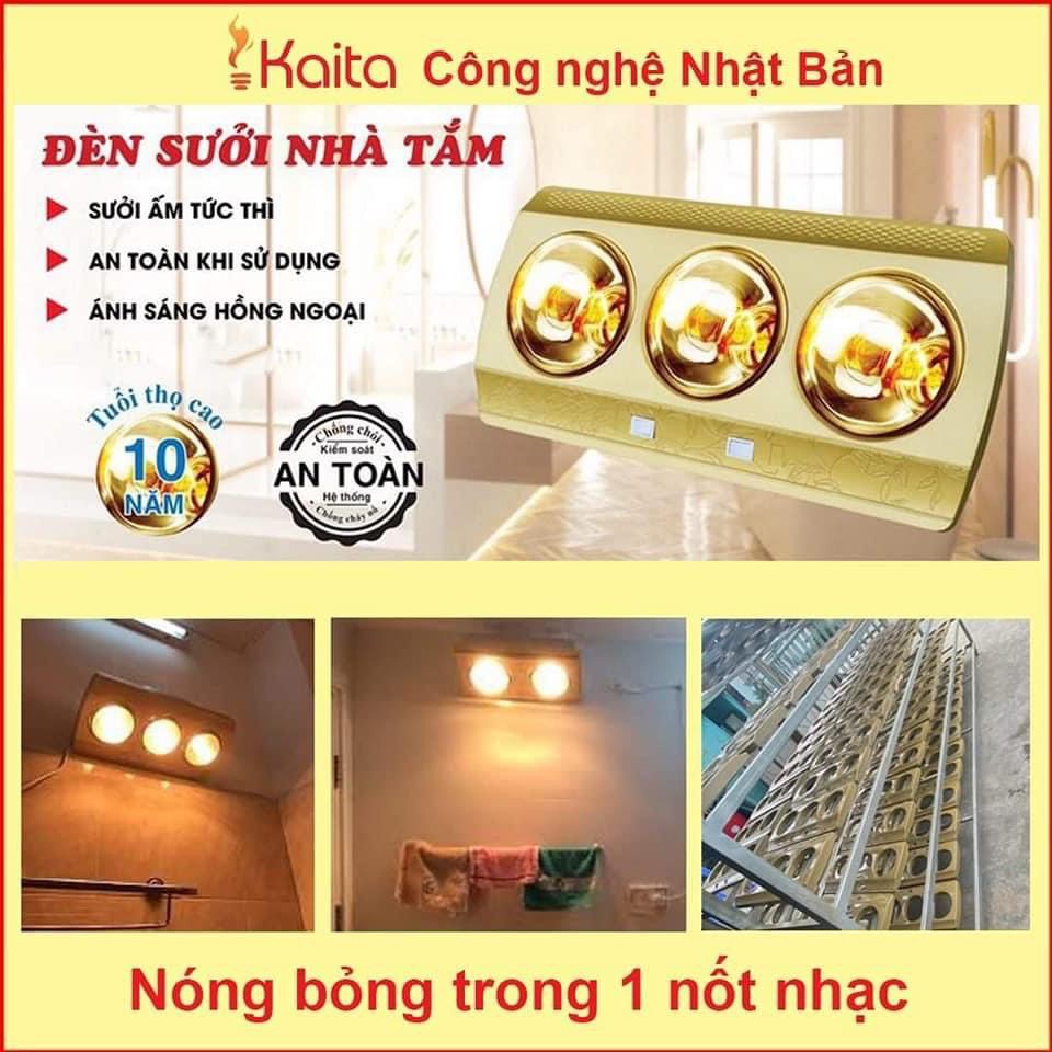 Đèn Sưởi Nhà Tắm 3 Bóng Kaita 2021 K03 (Nhật)