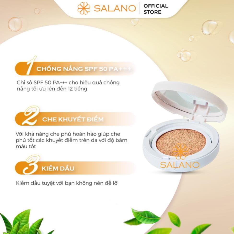 Phấn nước MISSHA trang điểm kiềm dầu lót dưỡng ẩm che khuyết điểm làm sáng hàn quốc SALANO PNSLN02