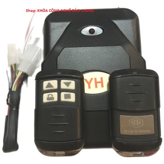 Hộp nhận cửa cuốn tần số 433mhz kèm theo 2 tay remote chống nước giắc cắm sẵn tự thay thế dễ dàng