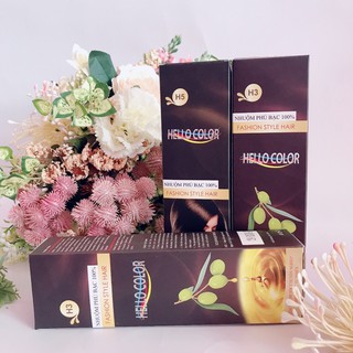 Nhuộm tóc phủ bạc Hello Color 100%