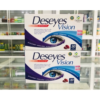 ✅ Deseyes vision uống sáng mắt chống thoái hoá điểm vàng hộp 30 viên