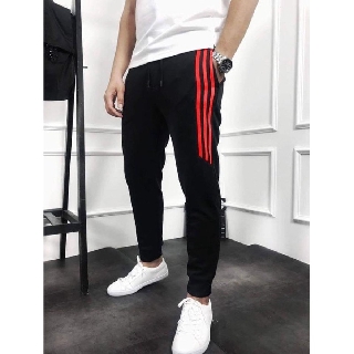 Quần Jogger Nam Phối Sọc Lửng