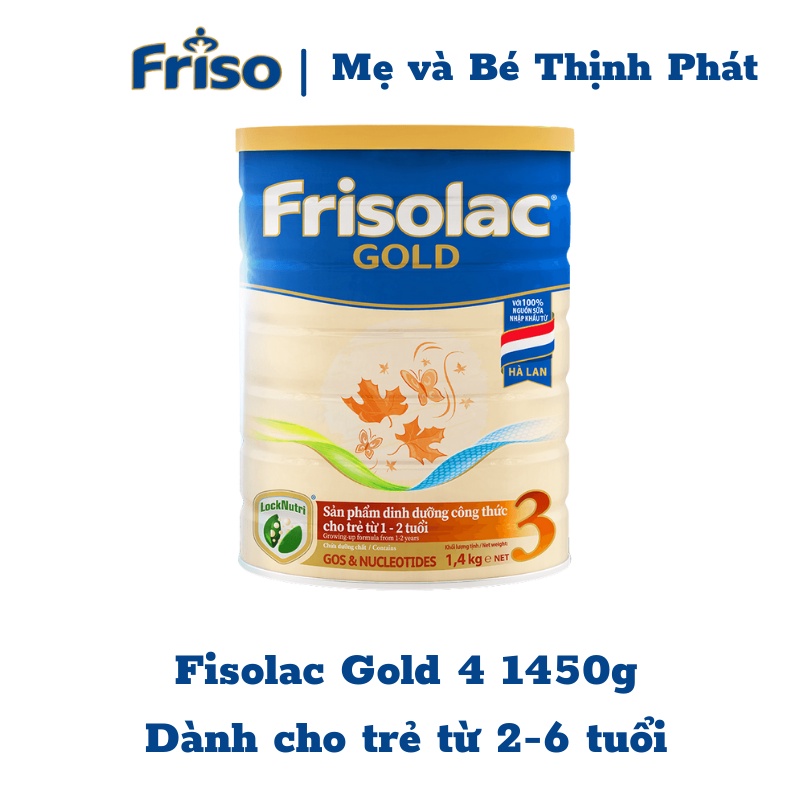 Sữa Frisolac Gold số 3 - 1450g (Dành cho trẻ từ 2 đến 6 Tuổi)