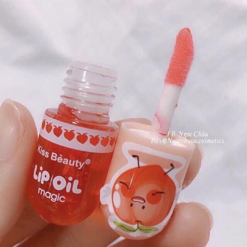 Son bóng dưỡng môi mùi đào LipOil Magic Kissbeauty