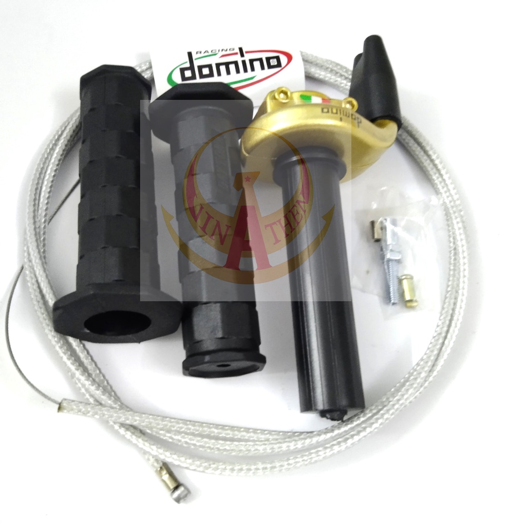 CÙM TĂNG TỐC DOMINO 2 DÂY TRÊN + DÂY GA THÁI tặng kèm bao tay DAYTONA CHO XE GHI ĐÔNG TRẦN