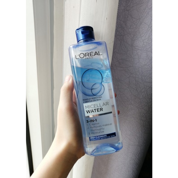 Nước tẩy trang cho mọi loại da L'Oreal Paris 3-in-1 Micellar Water 400ml