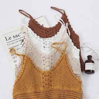 Croptop len đan mùa hè đi biển (HÀNG ORDER)