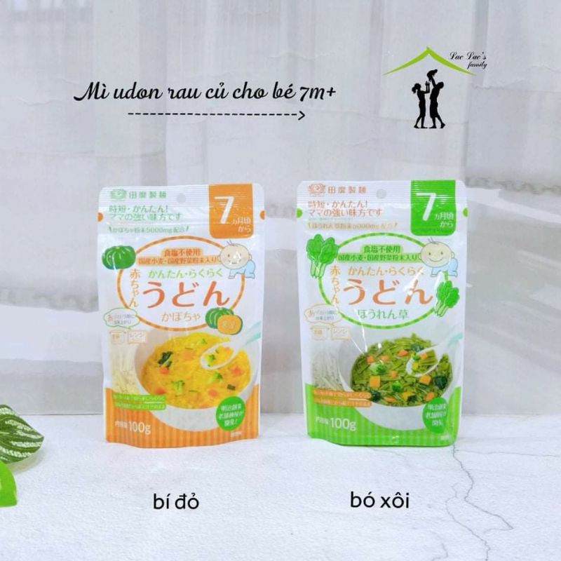 Mì somen, udon rau củ tách muối cho bé từ 5 tháng tuổi