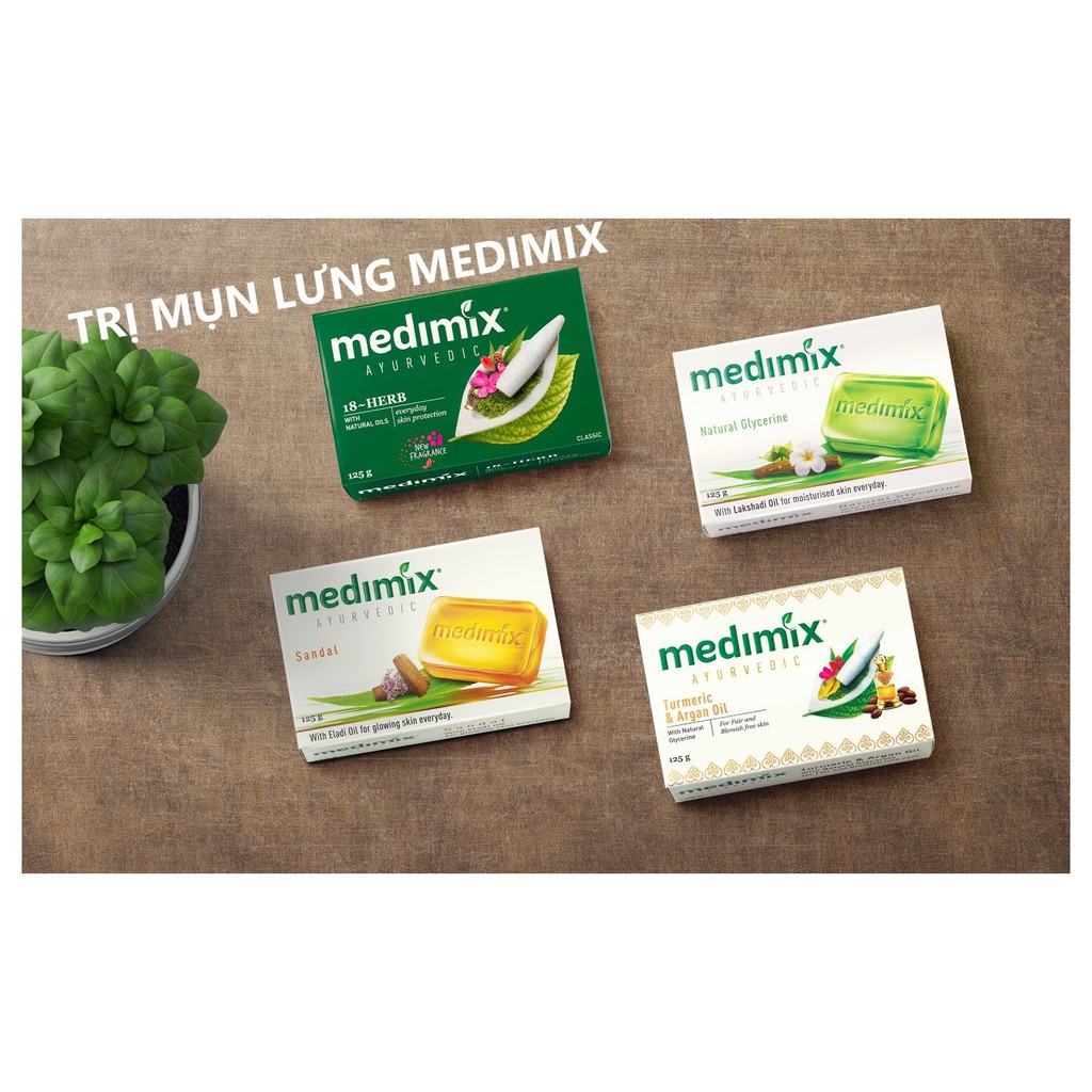 Xà phòng Medimix Ayurvedic Turmeric & Argan oil SÁNG DA-GIẢM THÂM 125g | BigBuy360 - bigbuy360.vn
