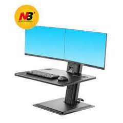 Giá Treo Màn Hình Máy Tính Để Bàn NB - S100 - [ 2 MÀN HÌNH ] -  Nâng Lên Hạ Xuống Tự Động [ Hàng Chính Hãng - 2021 ]