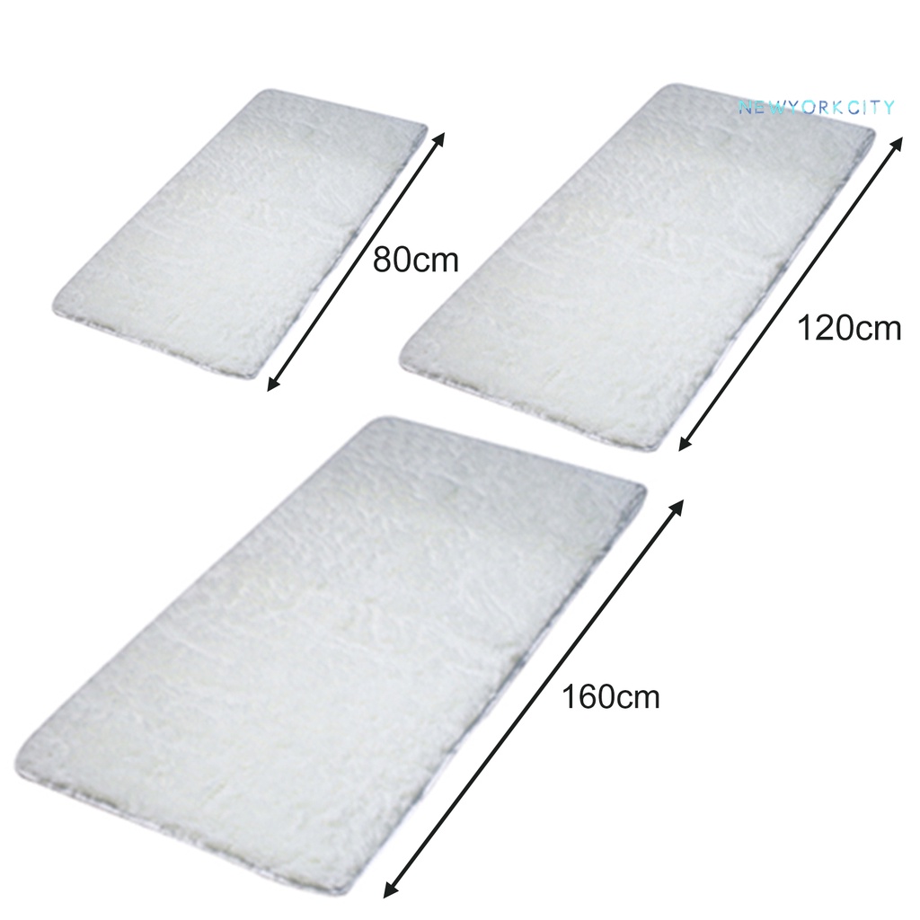 Thảm Lót Sàn Bằng Polyester Chống Trượt Màu Sắc Đơn Giản