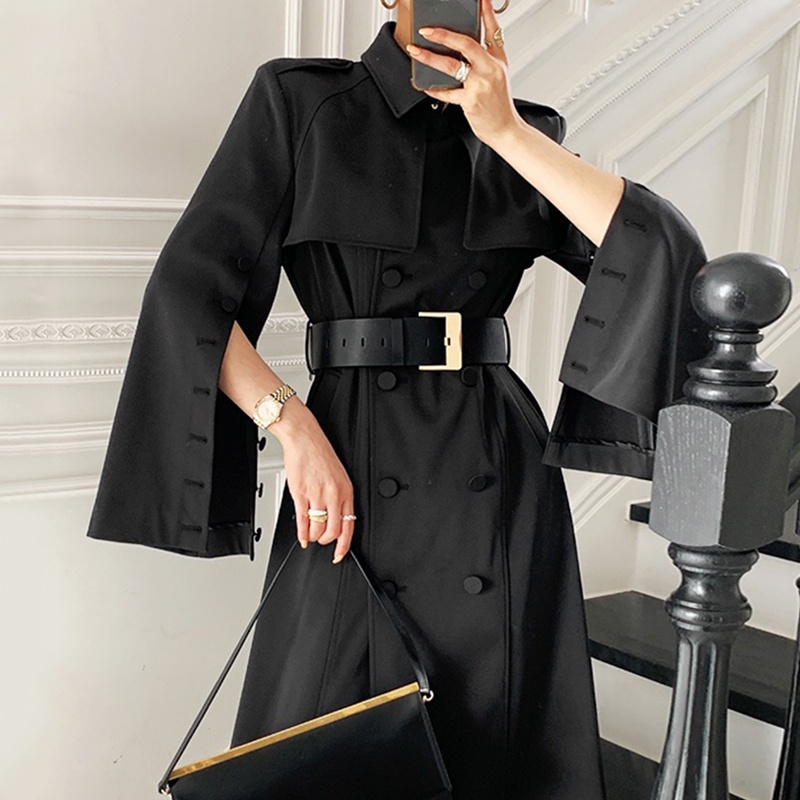 𝐎𝐑𝐃𝐄𝐑. Áo Măng Tô Dáng Cape Tay Dơi Kiểu Pháp (ẢNH THẬT Ở CUỐI)