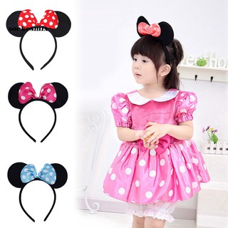 Cài tóc nơ chấm bi đáng yêu cho bé gái