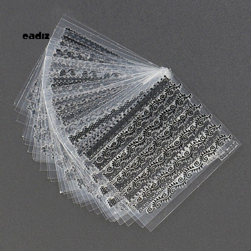 [Hàng mới về] Set 30 tờ sticker dán móng tay họa tiết ren 3D thời trang chất lượng cao