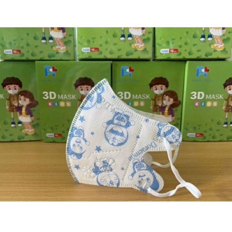 khẩu trang 3d cho bé có hình hộp 10 cái cho bé 4 đến 8 tuổi