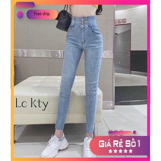 (TOP BÁN CHẠY)  5 Mẫu Quần Jean Nữ Lưng Cao Co Giãn Dáng Ôm quến rũ