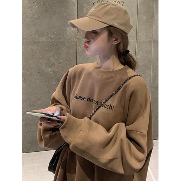 Áo nỉ sweater in chữ BAGEL MÀU NÂU TÂY siêu độc lạ | BigBuy360 - bigbuy360.vn
