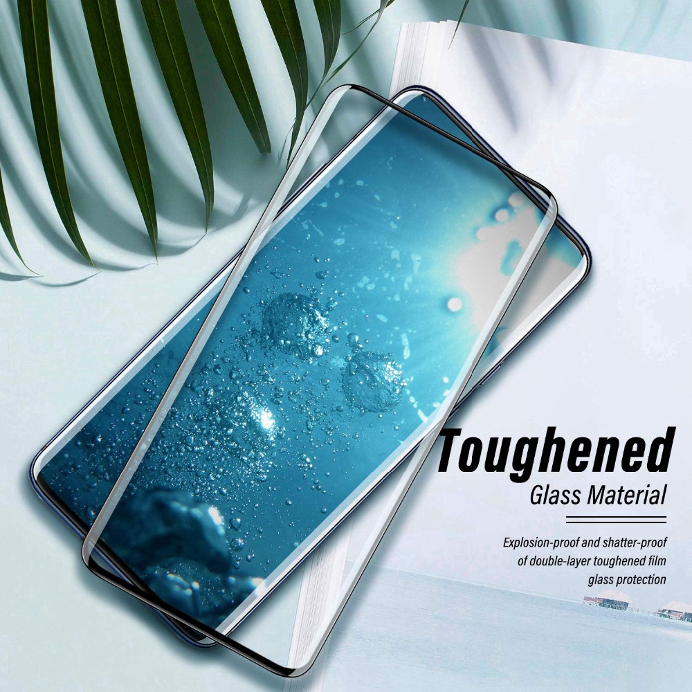 OnePlus7 Pro 3D cong Full Cover Kính cường lực cho phim bảo vệ màn hình OnePlus 7 Pro 6T 6 5T 5