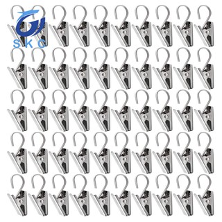 Bộ 50 kẹp giữ treo rèm cửa bằng thép không gỉ M8 tiện dụng