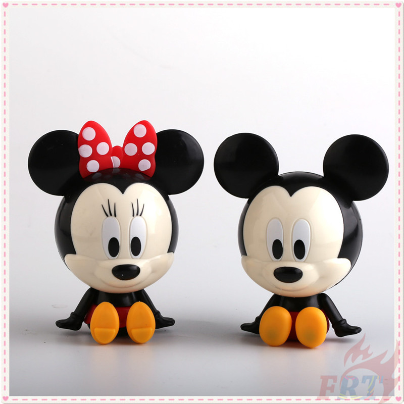 DISNEY Set 2 Mô Hình Chuột Mickey &amp; Minnie Trang Trí Bánh