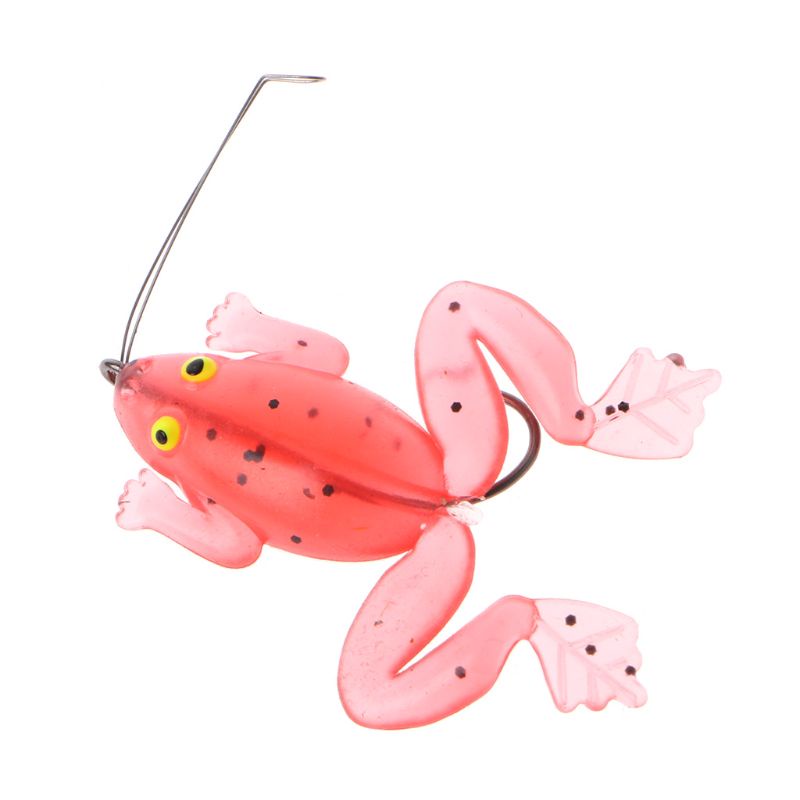 Mồi Câu Cá Giả Bằng Cao Su Mềm Hình Ếch Dễ Thương