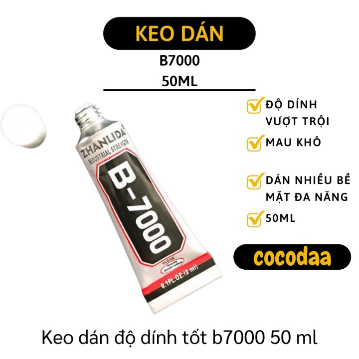 Keo Dán Trang Sức - Keo B-7000 Đính Đá, Pha Lê Lên Dây Da, Kẹp Tóc, Ốp Lưng 5776 [FREESHIP]