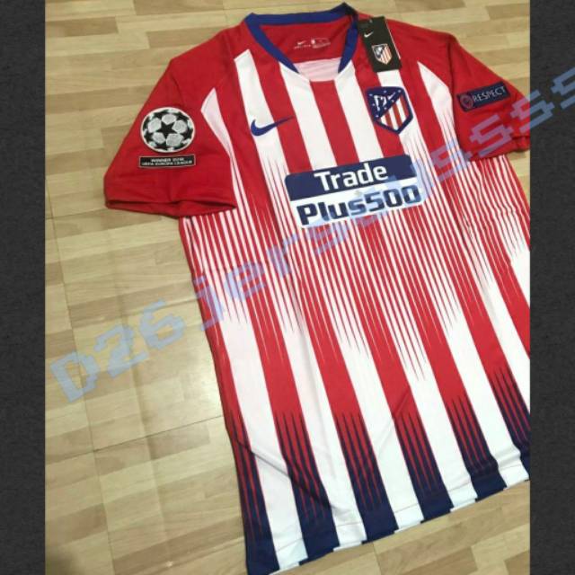 Áo Thun Jersey Atletico Madrid Home 2018 / 2019