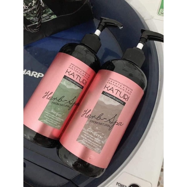 Dầu Gội Dầu Xả Phục Hồi Ngăn Rụng Tóc KATURI 500ml