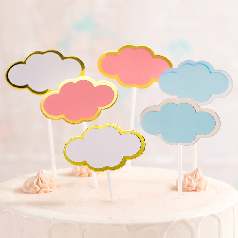 Set 5 Nhãn Dán Trang Trí Bánh Kem Sinh Nhật