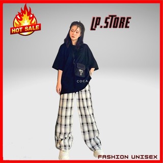 Quần Caro - Quần Baggy Nam Nữ Unisex Sọc Caro Siêu Hot - LP.STORE ( MÃ 01)