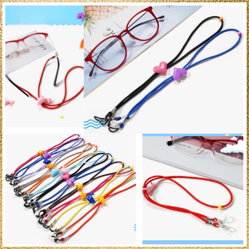Dây đeo mắt kính cho trẻ em chống rơi chống trượt nút thắt dễ thương