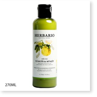 Dầu Xả Vỏ Bưởi và Bồ Kết Herbario Giảm Rụng Tóc, Giúp Tóc Óng Ả, Mềm Mại 270ml