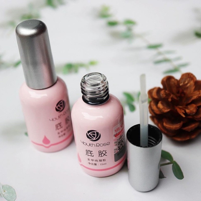 Base - Top - Cứng móng Hoa Hồng [liên kết - bóng nail]