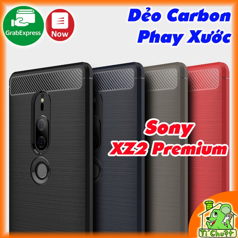 [Ảnh Thật] Ốp Lưng Sony XZ2 Premium Dẻo Vân Carbon Phay Xước Chống Sốc
