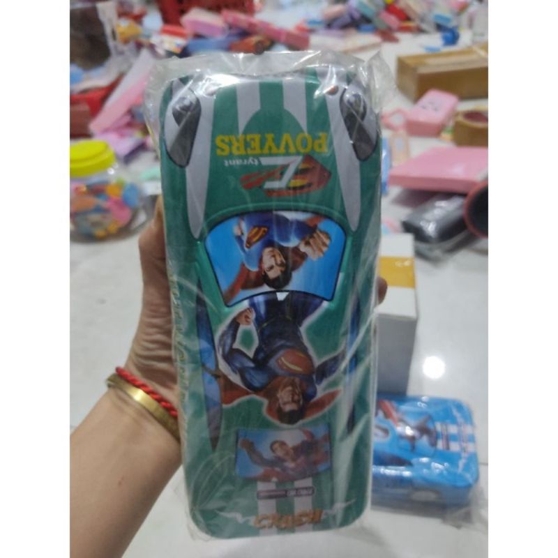 Hộp bút sắt hình ô tô loại lớn